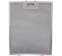 SPARES2GO Métal Filtre en Maille compatible avec CDA et GDA Hotte Aspirante Ventilateur D'extraction D'air Grille D'aération (Argent, 320 x 260 mm)