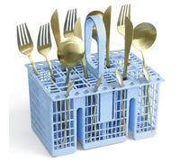Spares2go Panier à couverts universel pour lave-vaisselle Bleu clair 220 x 208 x 160 mm