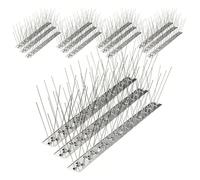 SPARES2GO Pics Anti-Oiseaux Pigeons écureuils Chats et rongeurs en Acier Inoxydable 5 m répulsif Installation Facile et Flexible