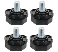 SPARES2GO Pieds de roulette réglables à filetage 10 mm pour Beko machine à laver (lot de 4 pieds)