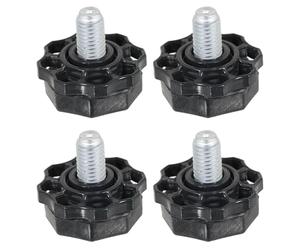 SPARES2GO Pieds de roulette réglables à filetage 10 mm pour Beko machine à laver (lot de 4 pieds)