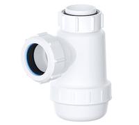 SPARES2GO Piège à déchets 38 mm peu profond pour salle de bain, cuisine, lavabo, bidet, urinoir (32 mm)