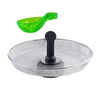 SPARES2GO Plateau de friteuse avec grille de collation et cuillère de service compatible avec Tefal Série 001-1 Compatible avec la friteuse Actifry 1 kg 1,2 kg
