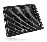 SPARES2GO Plateau universel pour grille de four Bosch pour Neff pour Siemens Pan Base et grille (46,5 cm x 37,5 cm) 465 mm x 375 mm