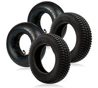 SPARES2GO Pneu 3.00 x 8 Remorque de brouette 300x8 3.00x8 Roues x 2 + Chambre à air 20,3 cm Jante x 2