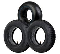 SPARES2GO Pneus 3.50 x 8 pour brouette, scooter, chariot, remorque, 2 chambres à air, 3