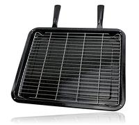 SPARES2GO Poêle à Griller Extra Large Support et Doubles Poignées Détachables compatible avec Neff Cuisinières au Four