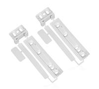 SPARES2GO Porte Plastique Support de Montage de Fixation Slide Kit compatible avec Electrolux Intégré Réfrigérateur et Congélateur (Lot de 2)