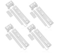 SPARES2GO Porte Plastique Support de Montage de Fixation Slide Kit compatible avec Zanussi Intégré Réfrigérateur et Congélateur (Lot de 4)