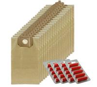 SPARES2GO Sacs à poussière solides pour aspirateur Taski Vento 8 8s (lot de 20 + 20 désodorisants)