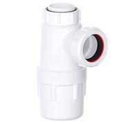 SPARES2GO Siphon de bouteille de 40 mm pour bidet, urinoir, salle de bain, cuisine, évier de 75 mm
