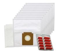SPARES2GO SMS Lot de 10 sacs en microfibre pour aspirateur Zanussi Compact Power ZAN3002, ZAN3002EL + désodorisants