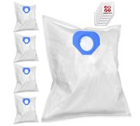 SPARES2GO SMS Lot de 5 sacs à poussière en microfibre pour aspirateur Nilfisk GA70 GD80 GD90C GM80 GM90 GS80 GS84 GS90 G90 + languettes désodorisantes