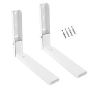 SPARES2GO Support mural extensible universel pour micro-ondes (Blanc)