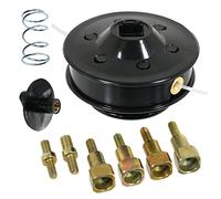 SPARES2GO Tête d'alimentation Manuelle Double Ligne avec boulons pour débroussailleuse Compatible avec Tanaka