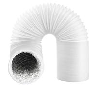 SPARES2GO Tuyau d'aération flexible à isolation thermique pour unité de climatisation portable Klarstein (15,2 cm x 3 m, blanc)