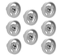 Sparesbarn Lot de 8 rouleaux de panier de lave-vaisselle, diamètre : 35 mm, pour Bosch 00066320, roue avec axe pour panier inférieur de l'évier