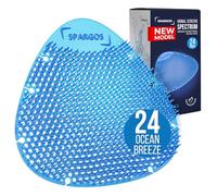 SPARGOS Urinal Screen Deodorizer (24 Pack) - Urinal Cakes - Fresh 3d Wave Anti-Splash - Odor Protection for Toilets in Bathroom Office Stadiums Schools with Free Gloves - 24 pcs