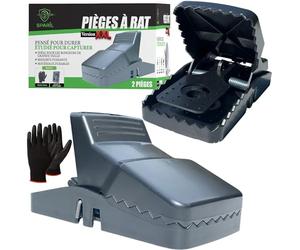 SPARIL Piège à Rat XXL Professionnel Puissant Lot de 2 sans Poison