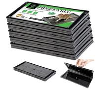 SPARIL Piège à Souris et Rat Lot de 10 Plaques de Glue Colle Ultra Forte | Attractant cacahuète intégré | Sans poison ni produit chimique | Grand format 26 x 13 cm | Intérieur, garage, remise