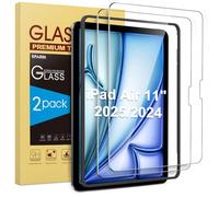 SPARIN 2 Pièces Verre Trempé pour iPad Air 11 Pouces M3 2025 / M2 2024,Film de Protecteur pour iPad Air 6ème génération, HD Clair, Anti Rayures, Outil D'alignement Facile