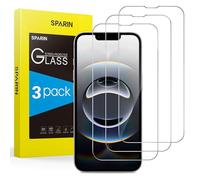 SPARIN 3 Pièces Verre Trempé Pour iPhone 16e 2025 (6,1 Pouces) Protection écran, Vitre Protecteur, Clarté HD, sans Bulles, Anti-Rayures