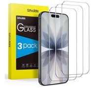 SPARIN 3 Pièces Verre Trempé pour iPhone 17/ iPhone 17 Pro/iPhone 16 Pro 6,3 Pouces, Protection écran sans Bulles, 9H Dureté, 2.5D Vitre Protecteur, HD