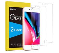 SPARIN Verre Trempé Compatible avec iPhone 7 Plus/8 Plus, [Lot de 2], Anti Rayures - sans Bulles, Film Protecteur pour iPhone 7 Plus/8 Plus, 0,26 mm HD, Ultra Résistant, 9H