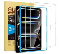 SPARIN Verre Trempé Pour iPad Pro 11 Pouces M4 (2024), 2 Pièces Protection Écran Haute Définition, Film de Vitre Protecteur,Sans Bulles