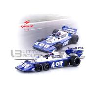 Voiture Miniature de Collection SPARK 1-18 - TYRRELL P34 - South Africa GP 1977 - Blue - 18S571 - Resin