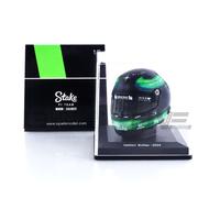 Spark Stake F1 Team Kick Sauber, Valtteri Bottas, mini casque à l'échelle 1/5, modèles Stilo, noir, vert
