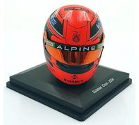 Spark Esteban Ocon 2024 BWT Alpine F1 Team Mini casque, vitrine, échelle 1/5
