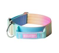 Spark Paws Collier tactique pour chien - Collier de qualité supérieure, robuste et durable pour grandes races fortes - Pitbulls, boxeurs - Glaçage pastel, M