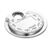 Spark Plug Gap Tool, Coin Gauge Tester, Scaled 0.6-2.4mm Metal Disk, Precision Measurement Device, Engine Maintenance Checker, Ideal for Car Accessories, Travel, Road Safety Use