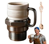Spark Plug Mug, Ceramic Coffee Cup for Car Lovers & Mechanics, Spark Plug Coffee Mug, Novelty Auto-Themed Drinkware Gift for Gearheads, Collectors & Car Enthusiasts (1PC)