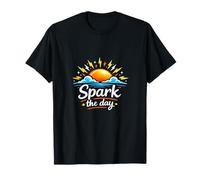 Spark The Day Humour Électricien Sunrise Sparks T-Shirt