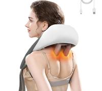 Spark Theratouch Massager,Spark Therma Touch, Massagers for Neck and Shoulder with Heat, Shiatsu Back Shoulder and Neck Massager for Men Women (White)
