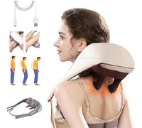 Spark Theratouch, Spark Theratouch Massager, Shiatsu Neck and Back Massager, 4D Neck and Shoulder Massager with Heat, Shiatsu Back Shoulder and Neck Massager for Men Women (Beige)