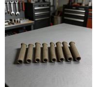 Spark Wire Lot de 8 manchons de protection thermique pour isolation thermique des composants d'allumage dans les voitures classiques et les constructions Hot Rod (titane)