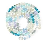 Sparkeads Lot de 144 perles rondes en verre à facettes de 8 mm pour colliers, boucles d'oreilles, bracelets, fabrication de bijoux