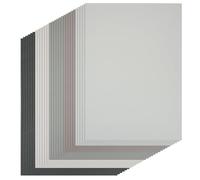 Sparkeads Lot de 30 feuilles de papier cartonné coloré de 0,4 mm d'épaisseur, papier cartonné rectangulaire double face épais A4 pour bricolage, découpe, dessin, loisirs créatifs, gris