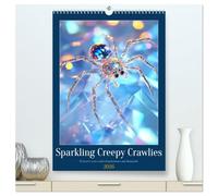 Sparkeling Creepy Crawlies (High Quality Premium Wall Calendar 2026 DIN A2 portrait),CALVENDO 12 Month Wall Calendar: Inspired by nature, immortalized in fantasy and gemstones