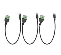 SparkFeng 3 pièces de câble adaptateur micro USB 5 broches mâle vers bornes à vis 5 broches, rallonge blindée sans soudure pour le transfert de données et la charge, connecteur USB compact