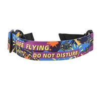 SparkFeng Flight Glasses Color Headband, Replacement Elastic Head Strap for Goggles 2 and Goggles V2, Adjustable Graffiti Nylon Strap with Safety Slogans and Battery Hole Design for Drone Pi