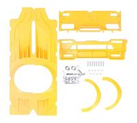 SparkFeng Kits de Modification en Plastique à Grand Corps Large RC, adaptés au Camion WPL D12 RC, Accessoires de Mise à Niveau en Plastique ABS avec 17 vis, Style Bas pour Une Protection (Jaune)