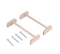 SparkFeng Lot de 2 perchoirs en bois pour poules, grand support pour oiseaux en bois pour coq et perroquets, barre de perchoir pour poules d'entraînement avec matériau en bûche naturelle,