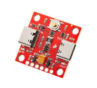 SparkFun Interrupteur d'alimentation doux USB-C - Interrupteur passif marche/arrêt avec rétroaction logicielle et connecteurs de batterie JST 2 mm ; 2 connecteurs USB - Dimensions : 25,4 mm x 25,4 mm