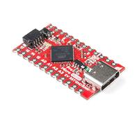 SparkFun Qwiic Pro Micro - USB-C (ATmega32U4) - Compatible avec carte de développement Arduino microcontrôleur AP2112 3,3 V 5 V/16 MHz, régulateur de tension avec broches en castellé PTH bouton de réinitialisation d'entrée maximum 6 V