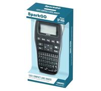 SparkGo SP-H55 Étiqueteuse compacte Portable en hébreu et Anglais avec Plus de 200 Symboles et mémoire Facile d'accès (Noir)