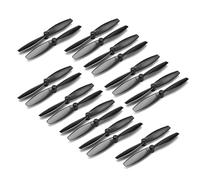 SPARKHOBBY 20 pièces/10 paires LDARC 65 mm hélice à 2 lames CW CCW 1,0 mm trou de montage pour moteur à brosse 720 8520 sans noyau drone RC quadrirotor (noir, 20 pièces 10PRS)